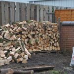 A pile of firewood